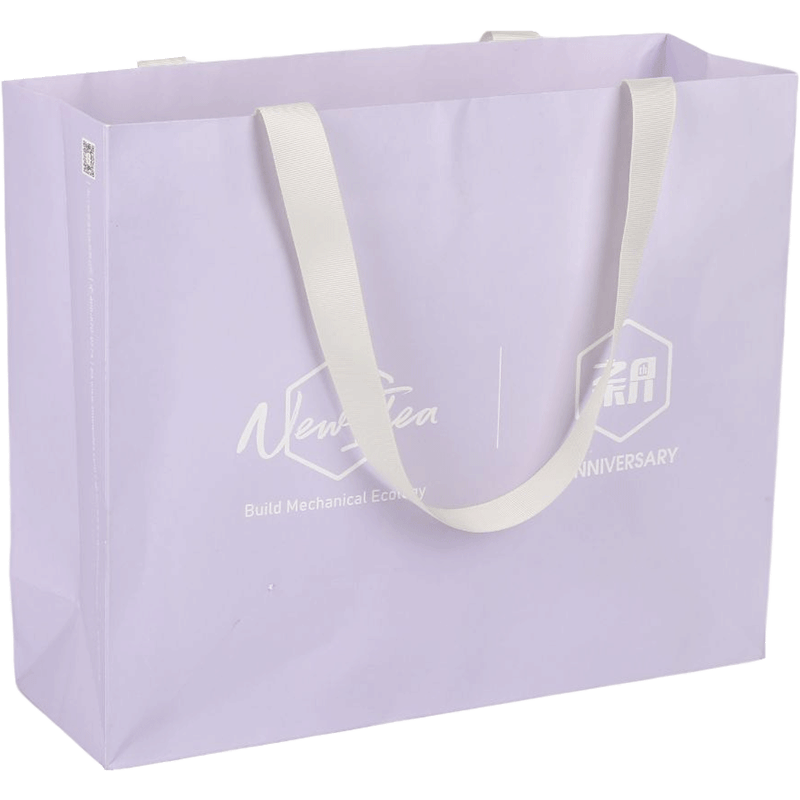 淡紫色小清新礼品手提袋