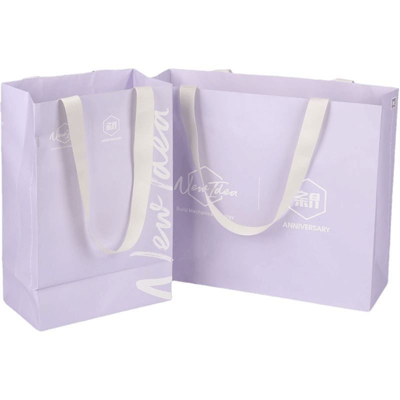 淡紫色小清新礼品手提袋